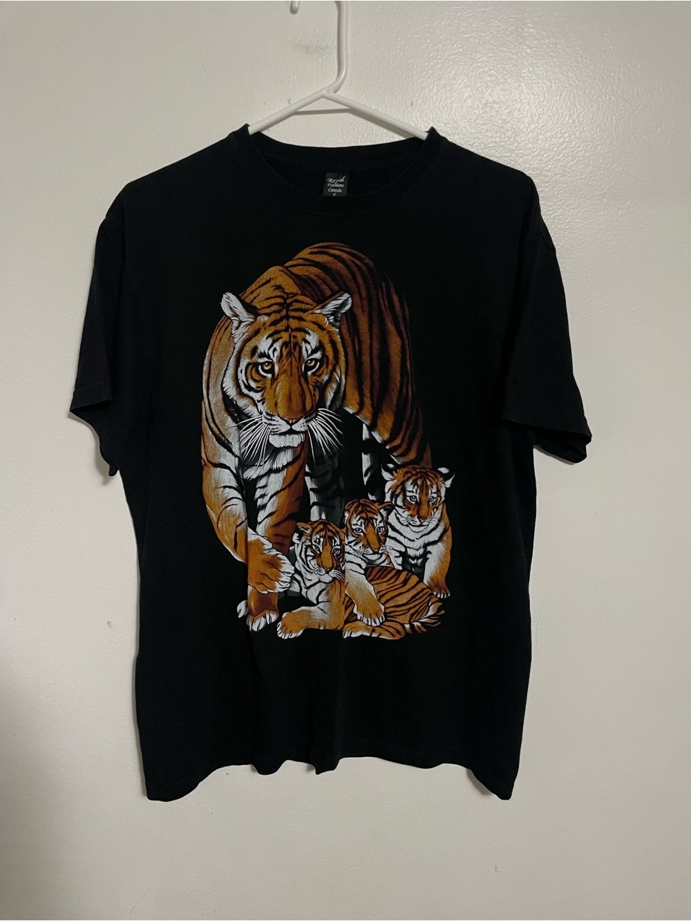 Vintage Tiger Double Sided Graphic T-Shirt